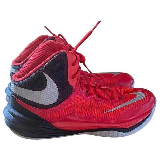 Nike Fusion Prime Hype DF 11 Mens Size US 6 Athletic Lace-UP Red Black Sneakers - Picture 2 of 11